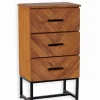 Découvrez Nos Meubles En Teck|Commodes|Cocktail Scandinave Chiffonnier teck recyclé 3 tiroirs RAMA
