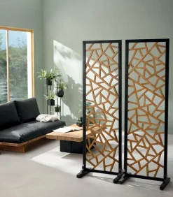 Découvrez Nos Meubles En Teck|Miroirs & Cloisons|Cocktail Scandinave Cloison teck massif RAIVA