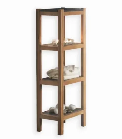 Etagères & Colonnes|Cocktail Scandinave Colonne STONE avec tablettes en pierre