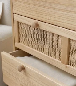 Commodes|Cocktail Scandinave Commode bois 3 grands tiroirs TONLE