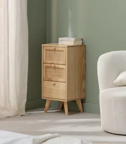 Commodes|Cocktail Scandinave Commode bois 3 tiroirs TONLE