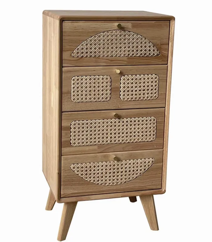 Commodes Déco|Cocktail Scandinave Commode déco 4 tiroirs LAR