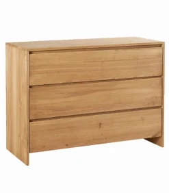 Commodes|Cocktail Scandinave Commode frêne massif 3 tiroirs HARTFORD