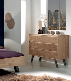 Commodes|Cocktail Scandinave Commode frêne massif 3 tiroirs OREGON