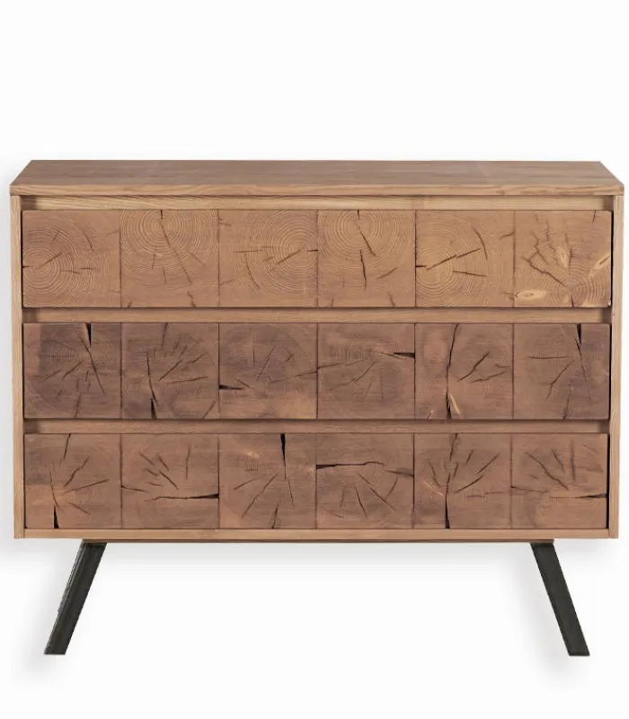 Commodes|Cocktail Scandinave Commode frêne massif 3 tiroirs OREGON