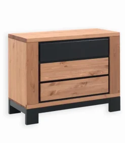 Commodes|Cocktail Scandinave Commode pin massif huilé 3 tiroirs FOX