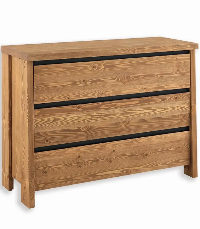 Commodes|Cocktail Scandinave Commode pin massif PETRA