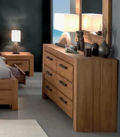 Découvrez Nos Meubles En Teck|Commodes|Cocktail Scandinave Commode teck massif 4 tiroirs MAHINA