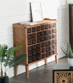 Commodes Déco|Cocktail Scandinave Commode vintage 13 tiroirs WENDY
