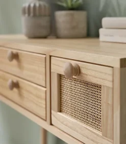 Consoles & Sellettes|Cocktail Scandinave Console bois 4 tiroirs TONLE
