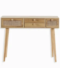 Consoles & Sellettes|Cocktail Scandinave Console bois 4 tiroirs TONLE