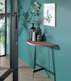 Consoles & Sellettes|Cocktail Scandinave Console pin et métal HANKO