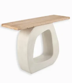 Consoles & Sellettes|Cocktail Scandinave Console SANTORIN plateau sapin