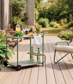 Tables De Jardin|Cocktail Scandinave Desserte extérieure SAWAN