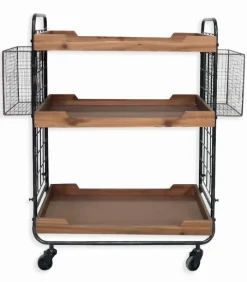 Dessertes|Cocktail Scandinave Desserte vintage sur roulettes WENDY
