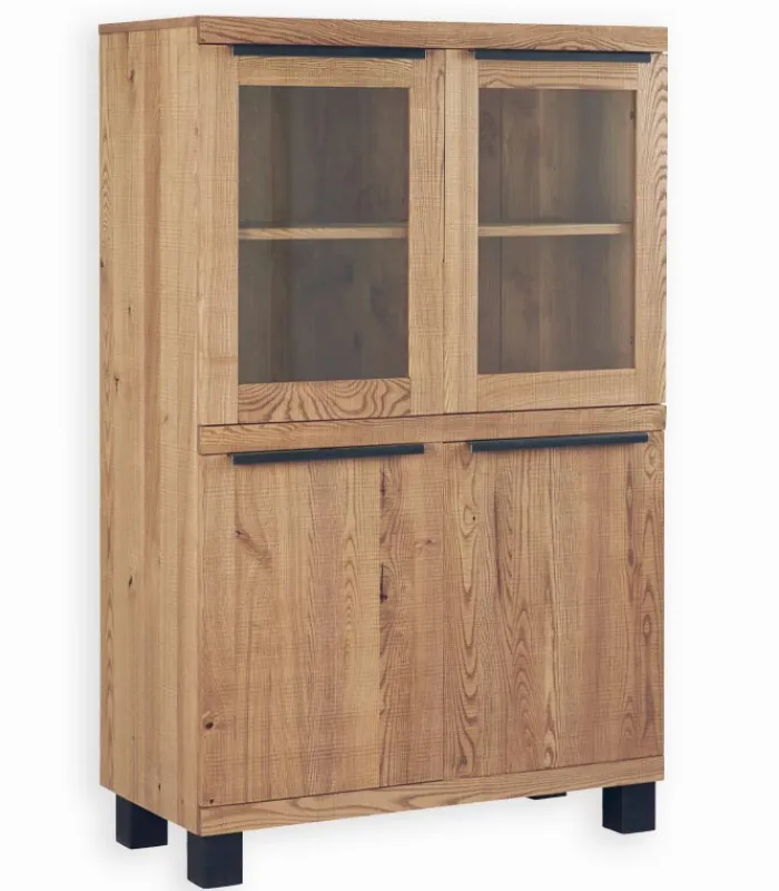 Vitrines & Enfilades|Cocktail Scandinave Enfilade frêne massif PIER