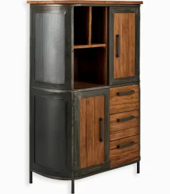 Découvrez Nos Meubles En Teck|Vitrines & Enfilades|Cocktail Scandinave Enfilade teck recyclé 2 portes HEPBURN