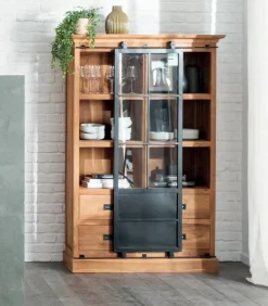 Découvrez Nos Meubles En Teck|Vitrines & Enfilades|Cocktail Scandinave Enfilade teck recyclé STANLEY