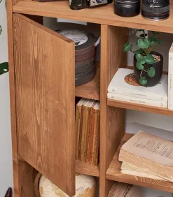 Etagères & Bibliothèques|Cocktail Scandinave Etagère bureau pin massif ciré MALMOE