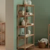 Etagères & Bibliothèques|Cocktail Scandinave Etagère chêne 5 niveaux OXFORD
