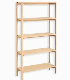Etagères & Bibliothèques|Cocktail Scandinave Etagère chêne 5 niveaux OXFORD