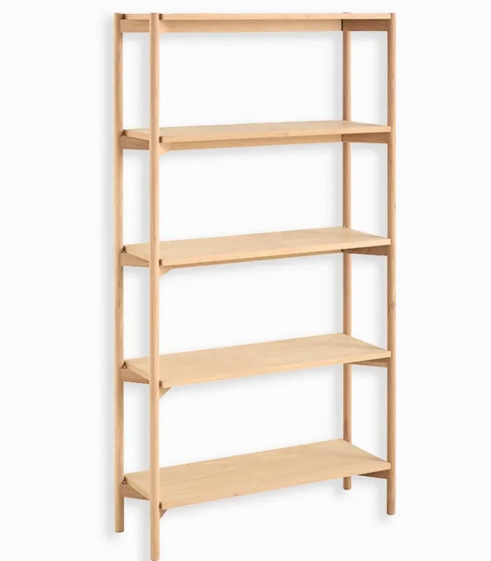 Etagères & Bibliothèques|Cocktail Scandinave Etagère chêne 5 niveaux OXFORD