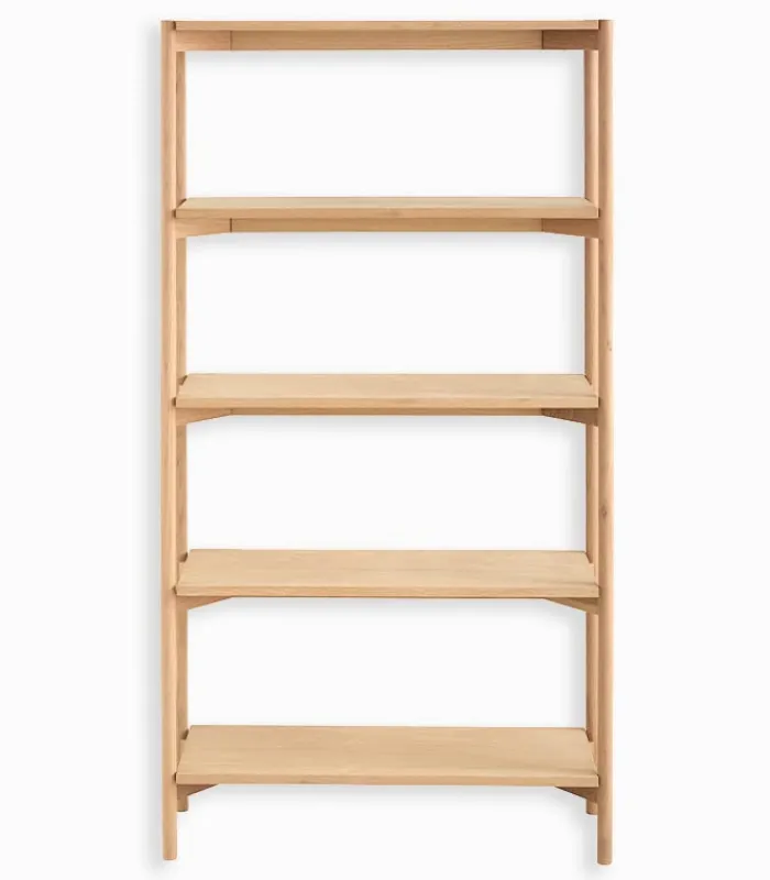 Etagères & Bibliothèques|Cocktail Scandinave Etagère chêne 5 niveaux OXFORD