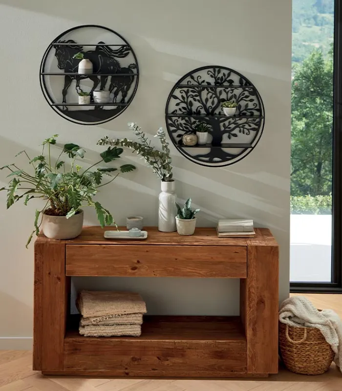 Etagères & Bibliothèques|Cocktail Scandinave Etagère murale CORK motif arbre