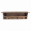 Etagères & Bibliothèques|Cocktail Scandinave Etagère murale sapin ANTIGO avec patères