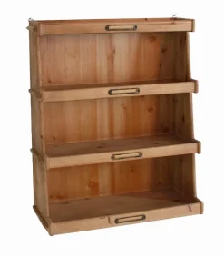 Etagères & Bibliothèques|Cocktail Scandinave Etagère murale sapin 3 niveaux