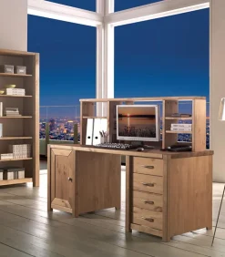 Etagères & Bibliothèques|Cocktail Scandinave Etagère pin massif pour bureau FJORD