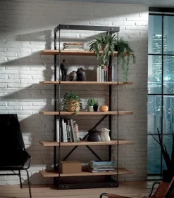Etagères & Bibliothèques|Cocktail Scandinave Etagère sapin et fer 5 niveaux ZOOP