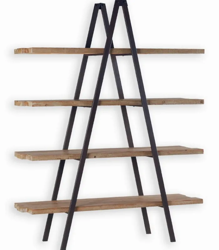 Etagères & Bibliothèques|Cocktail Scandinave Etagère sapin massif et fer WESTMOUNT