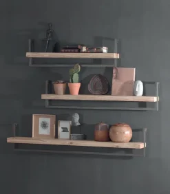 Etagères & Bibliothèques|Cocktail Scandinave Etagère sapin massif et fer ZOOP