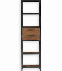 Découvrez Nos Meubles En Teck|Etagères & Colonnes|Cocktail Scandinave Etagère teck recyclé et fer vieilli BROWTON