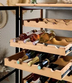 Bars & Étagères À Vin|Etagères & Bibliothèques|Cocktail Scandinave Etagère à vin WENDY