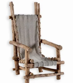 Fauteuils|Cocktail Scandinave Fauteuil bois flotté avec dossier haut WOODREAM