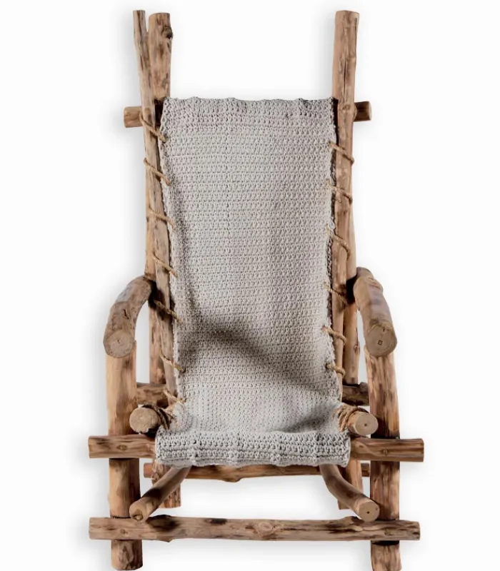 Fauteuils|Cocktail Scandinave Fauteuil bois flotté avec dossier haut WOODREAM
