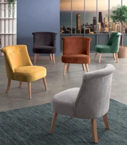 Fauteuils|Cocktail Scandinave Fauteuil crapaud GAYLORD