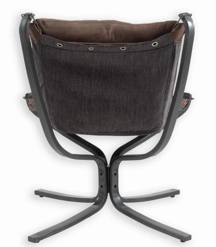 Fauteuils|Cocktail Scandinave Fauteuil cuir et métal NORMAN