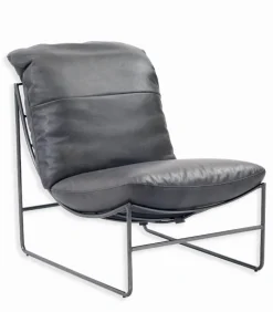 Fauteuils|Cocktail Scandinave Fauteuil cuir GILFERD