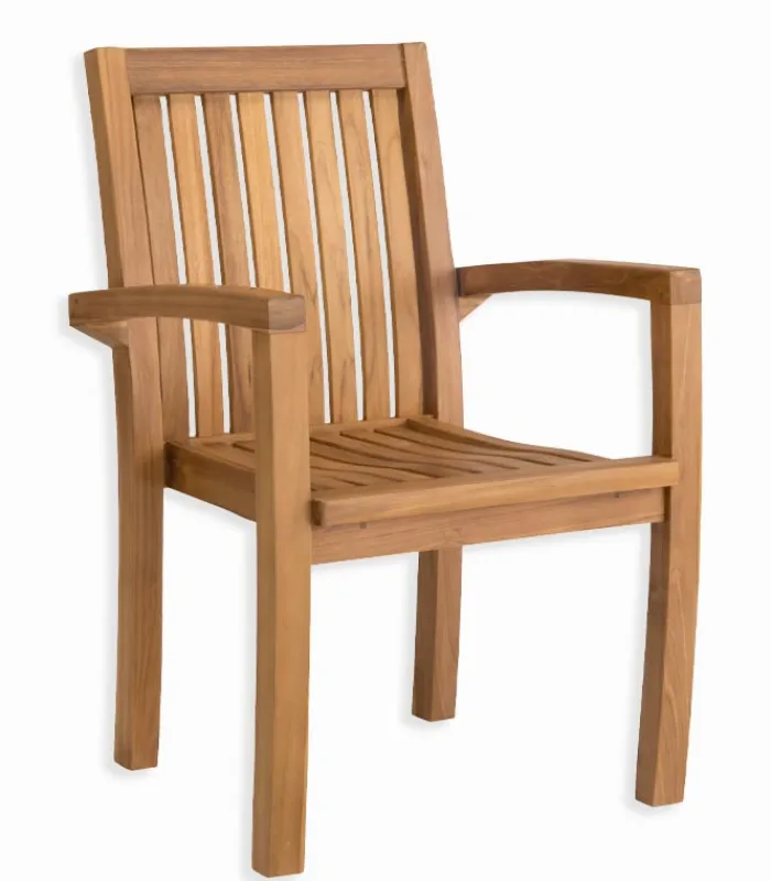 Découvrez Nos Meubles En Teck|Fauteuils & Chaises De Jardin|Cocktail Scandinave Fauteuil de jardin teck ARU