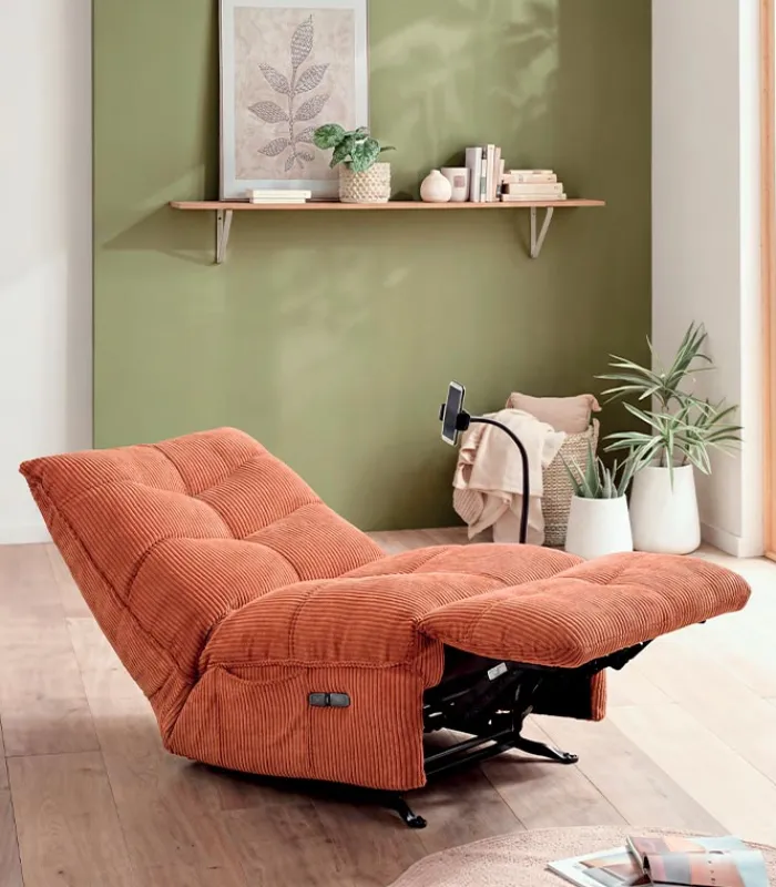 Fauteuils|Cocktail Scandinave Fauteuil relax électrique AYORA
