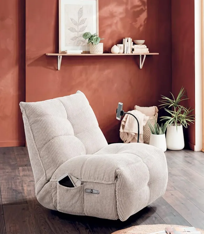 Fauteuils|Cocktail Scandinave Fauteuil relax électrique AYORA