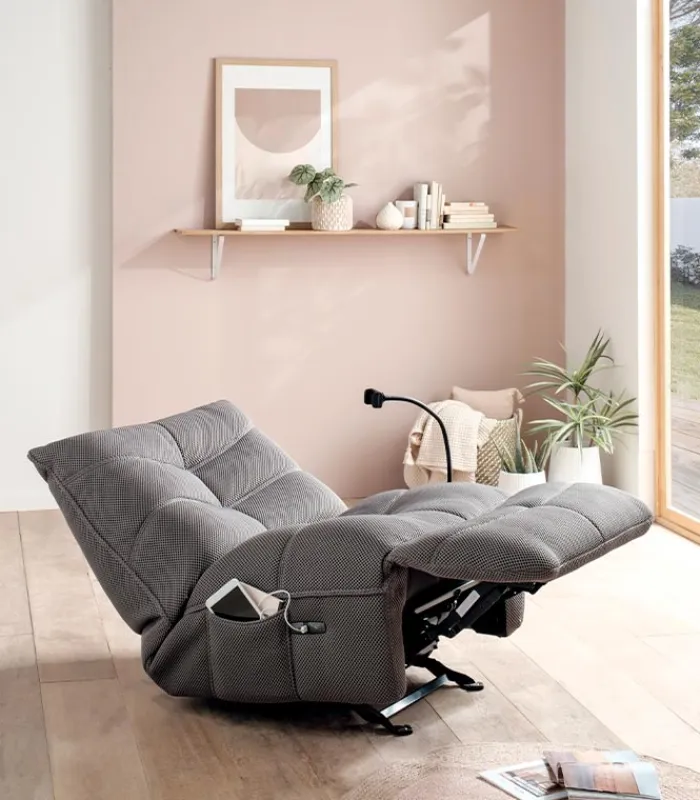 Fauteuils|Cocktail Scandinave Fauteuil relax électrique AYORA