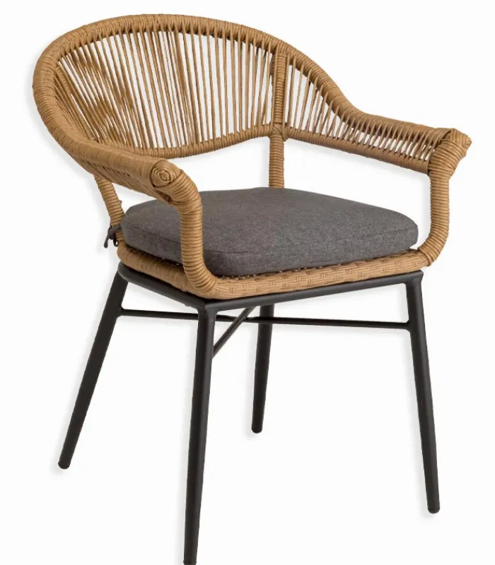 Fauteuils & Chaises De Jardin|Fauteuils|Cocktail Scandinave Fauteuil rotin et alu SANDY