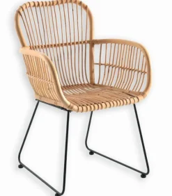 Fauteuils|Cocktail Scandinave Fauteuil rotin NAPOLI