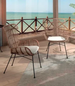 Fauteuils|Cocktail Scandinave Fauteuil rotin PRAYA