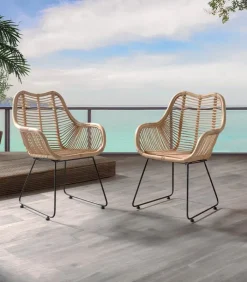 Fauteuils & Chaises De Jardin|Fauteuils|Cocktail Scandinave Fauteuil rotin RINING