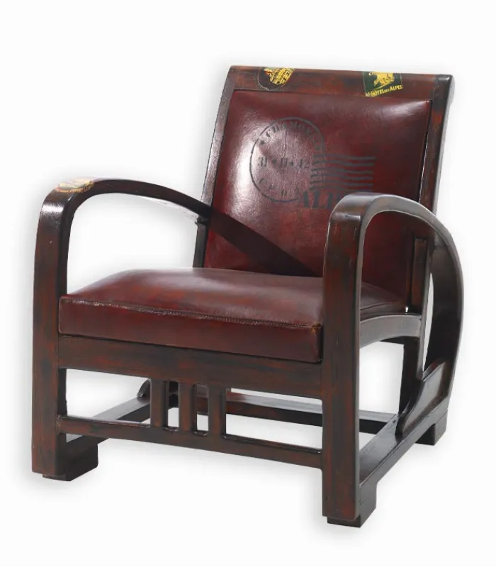 Découvrez Nos Meubles En Teck|Fauteuils|Cocktail Scandinave Fauteuil teck et cuir RETRO
